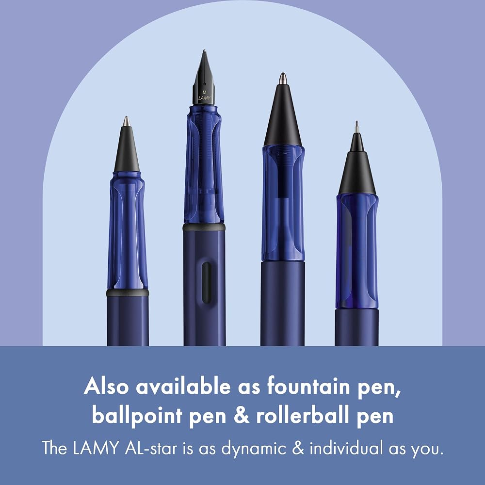 LAMY AL-Star Dark Dusk - Механический карандаш с прозрачной эргономичной ручкой и легким алюминиевым корпу...