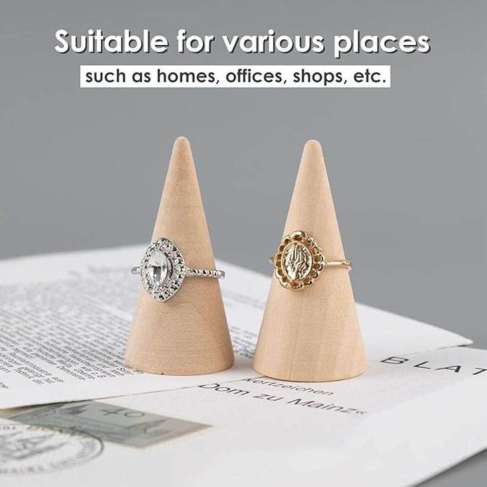 Деревянная подставка для колец, органайзер для ювелирных изделий, креативный держатель для колец для девочек и женщин