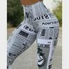 European-American High Waist Digital Print Yoga Leggings - Slim Fit and Elastic.