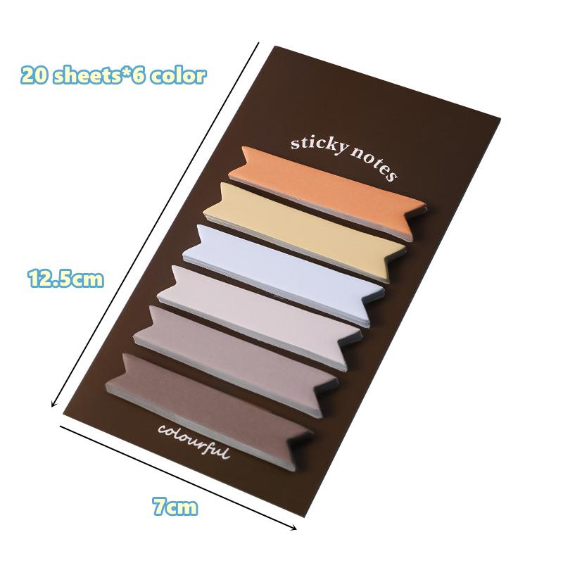 1 шт. красочный индекс липкие заметки градиент цвета самоклеящиеся блокнот для заметок дневник наклейки вкладка этикетка