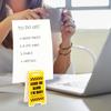 Держатель для заметок для стола Предупреждающий знак в форме настольного зажима для сообщений Смешной держатель для липких заметок для стола Подставка для номерков Акриловый зажим