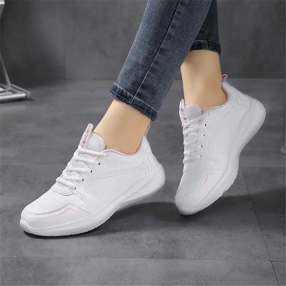 Spring-autumn Number 38 Women Shoes With Heels Womens Black Sneakers Summer Heel Shoes Sport Small Price Resale Sapatilla