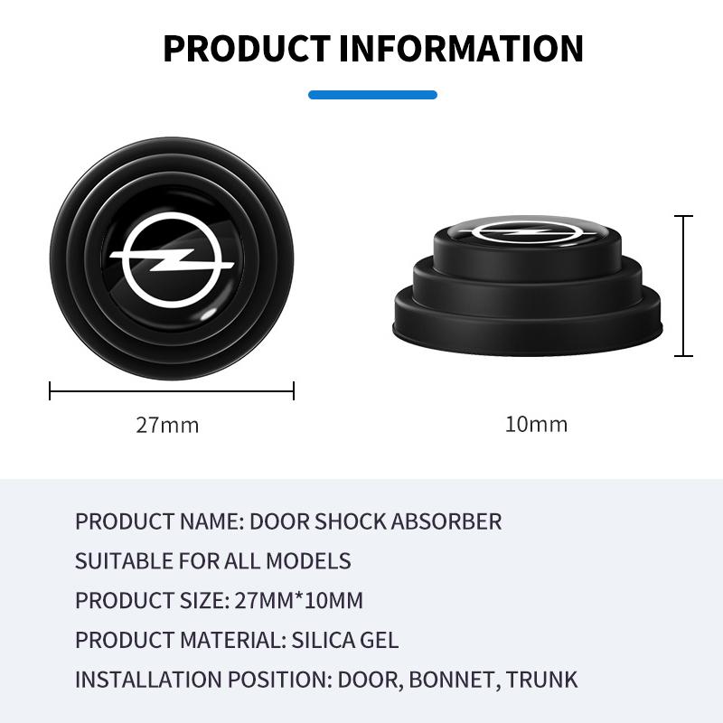 Car Anti-shock Protection Soundproof Silent Buffer Stickers Accessories For Opel Insignia Astra Antara Meriva Zafira H G Corsa QS7