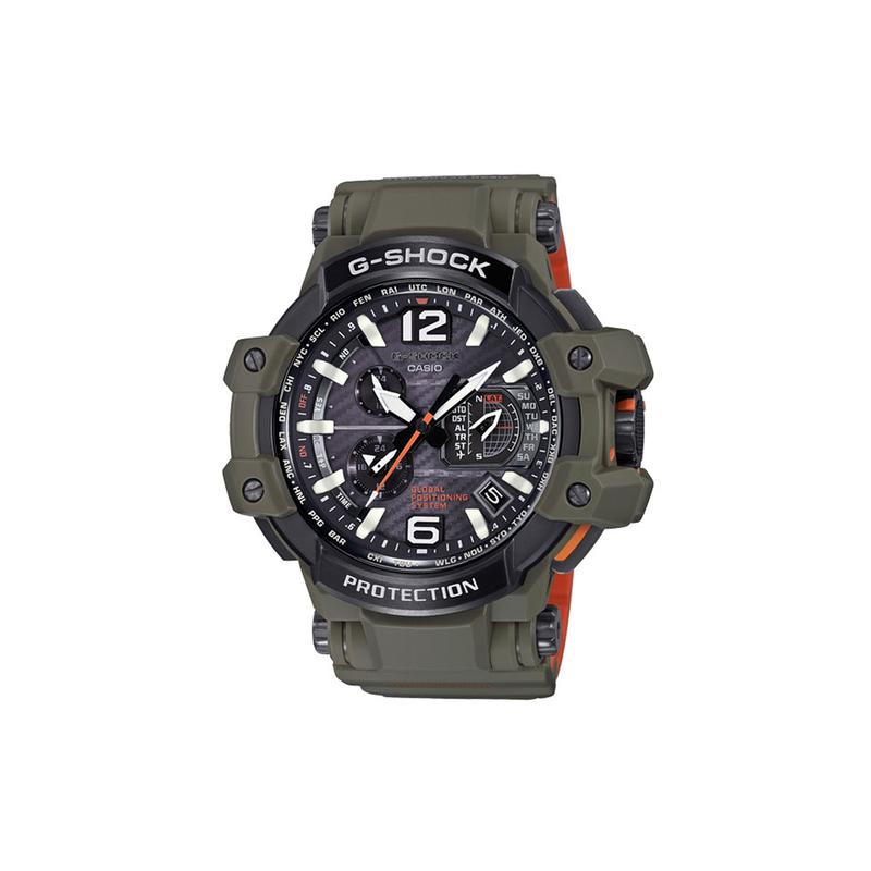 Casio G-SHOCK Серия Aerospace GRAVITYMASTER Мощный Оливково-Зеленый Военный Стиль Авиационный Профессиональный Солнечный Кварцевый Механизм Смола GPW-1000KH-3A2021