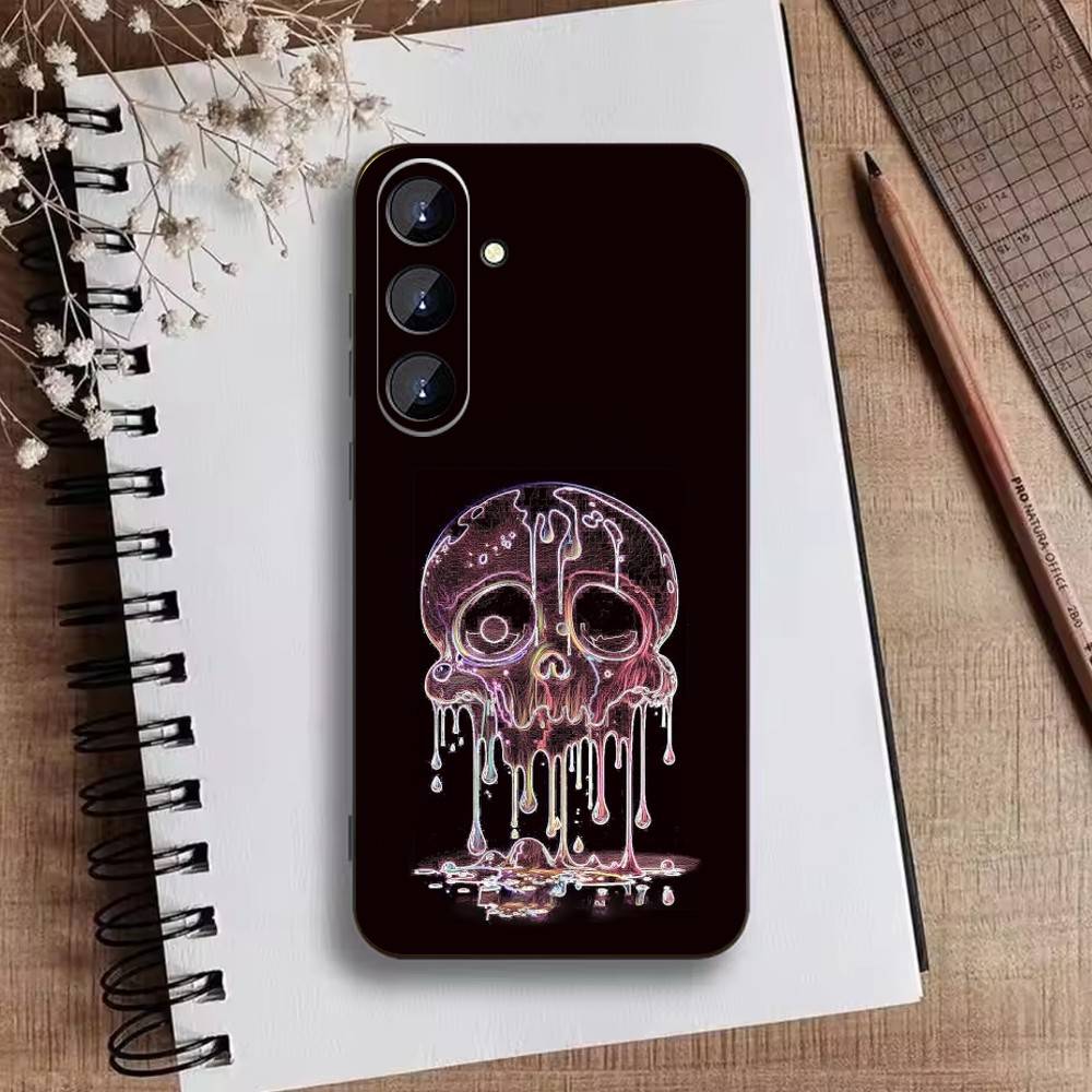 Готический Темный Чехол для Телефона 'Sweetheart' для Samsung Galaxy A73,21,22,32,71,53,52,51,80,5G Мягкий Черный Чехол