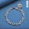 925 Sterling Silver Hollow Bead Pendant Bracelet Fashionable Wedding Jewelry