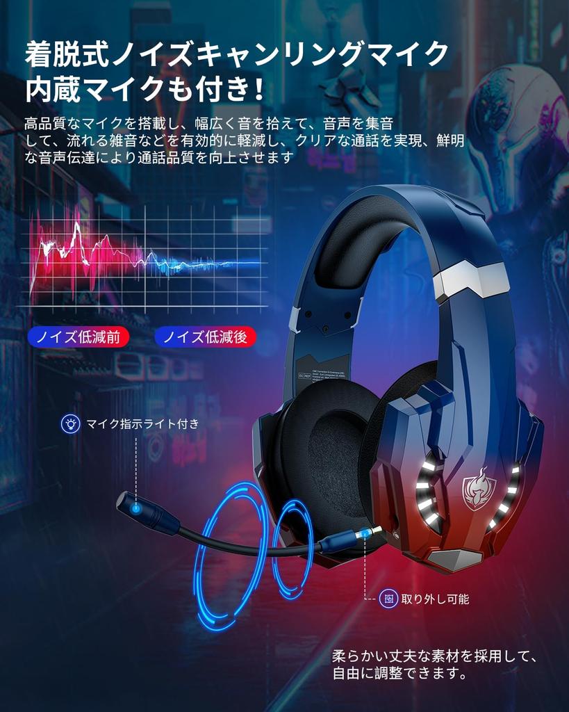 Беспроводная и проводная игровая FPS-гарнитура с низким уровнем шума, глубоким контроллером, совместимая с Xbox и с и красными светодиодными индикаторами, гарнитура двойного назначения, 2,4 ГГц 7.1-канальная,