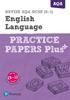 Книга Pearson REVISE AQA GCSE (9-1) English Language Practice Papers Plus: For 2024 and 2025 Assessments and Exams (REVISE AQA GCSE English 2015)