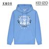 Unisex Cotton Hoodie With Tiger Embroidery Long Sleeve Oversized Pullover Winter