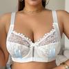 Pure Lace Gathered Sexy Underwear U-shaped Slim Shoulder Strap Large Size Bra
