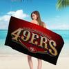 Сан-Франциско 49ers Команда Большие Микрофибровые Пляжные Полотенца Быстросохнущее Полотенце Песок Пляжные Полотенца Полотенце для Бассейна для Путешествий Пляж Бассейн Йога