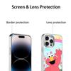 S-se-sameS classic anime street pattern Phone Case for iPhone 16 15 14 13 12 11 Pro Max Sheepskin Silver-edged protective case