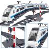 City Rail Remote Control Model Building Blocks Train Track RC Car Brick Toy for Boy Gifts