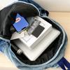 Men's and Women's Backpacks, Student School Bags, Large-Capacity Washed Denim Bags