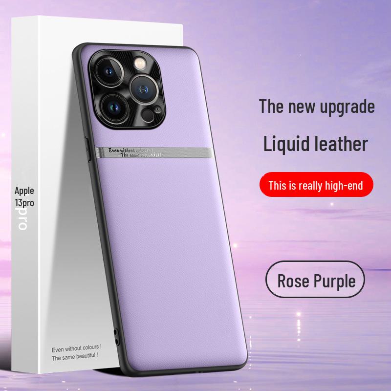 Защитный чехол Liquid Leather для Apple 13 Pro — защита от падений и пятен.