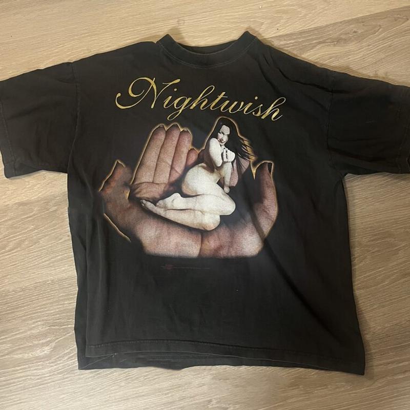 Футболка Nightwish Черная Хлопок Унисекс Подарок Для Унисекса Унисекс Vk38