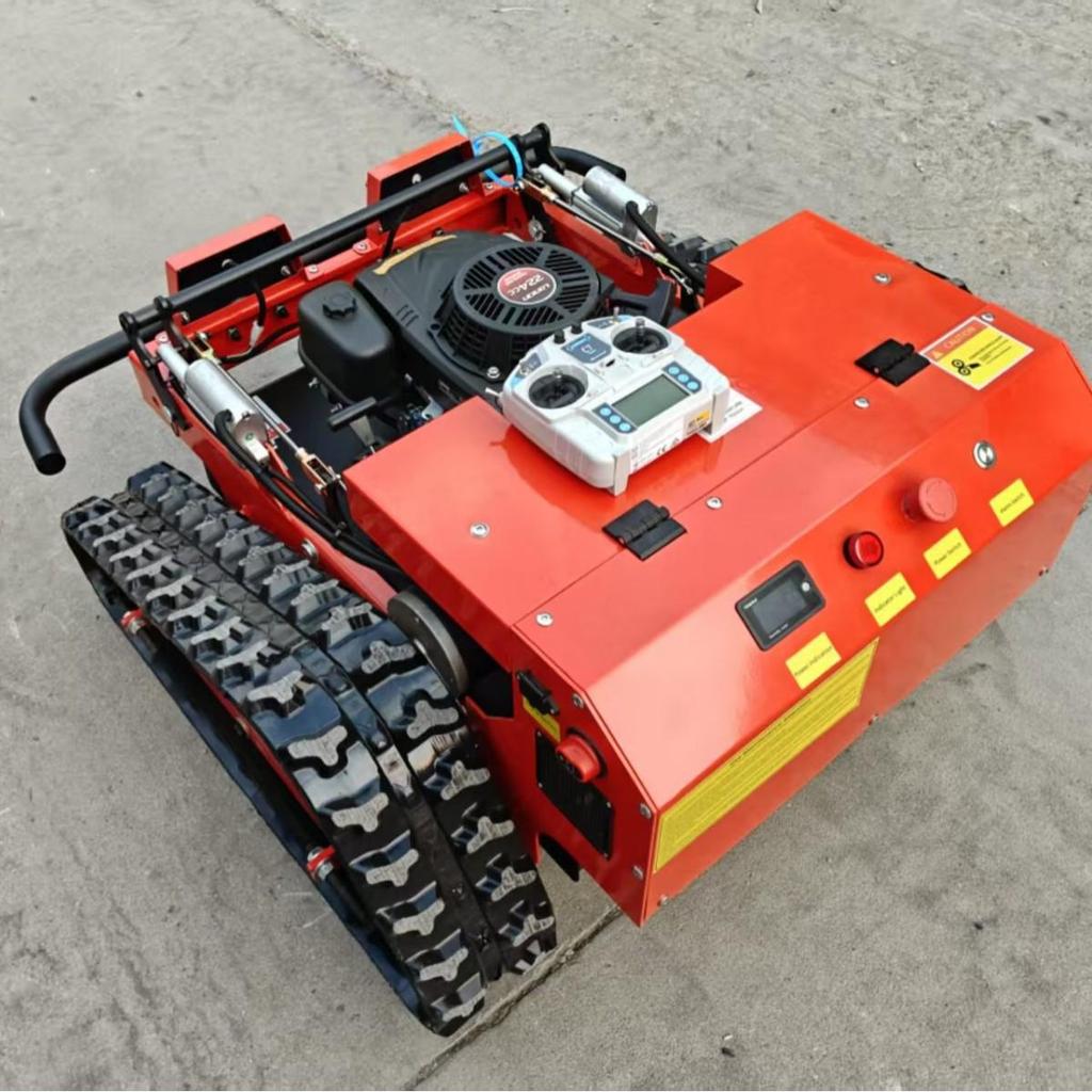 All-Terrain Gasoline Tracked Mower & Grass Chipper for Lawn, Orchard, and Slope Maintenance