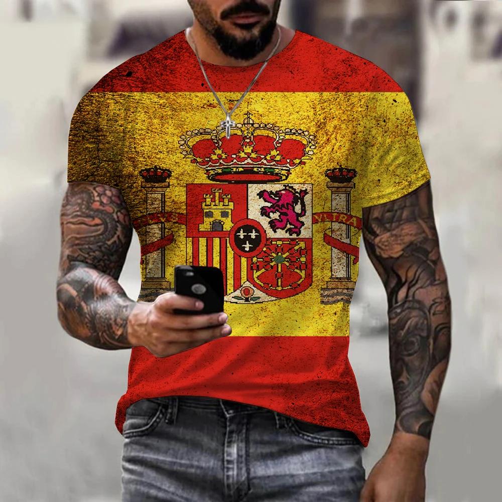 2024 New World Flag T Shirt For Men 3d Print Germany Graphic T-shirts Oversized Short Sleeve Vintage Tops Unisex O Neck Clothing