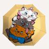 Marie Cat Themed Automatic opening and closing folding umbrella, 8-rib windproof, compact travel design, suitable for all occasion | Fashion