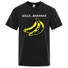 2025 Dilce & Banana Funny Print T-Shirt Men's Loose Oversized Short Sleeve Fashion Street Cotton Clothing Men