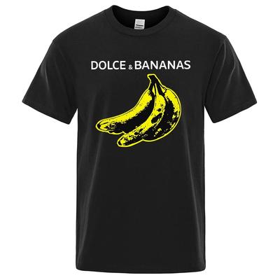 2025 Dilce & Banana Забавная футболка с принтом Мужская Свободная Оверсайз с коротким рукавом Мода Улица Хлопковая одежда Мужская