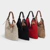 Hand-woven Straw Bag for Women, Large Capacity, 2025 New Summer Style, Single Shoulder Crossbody, Beach Vacation Tote Bag