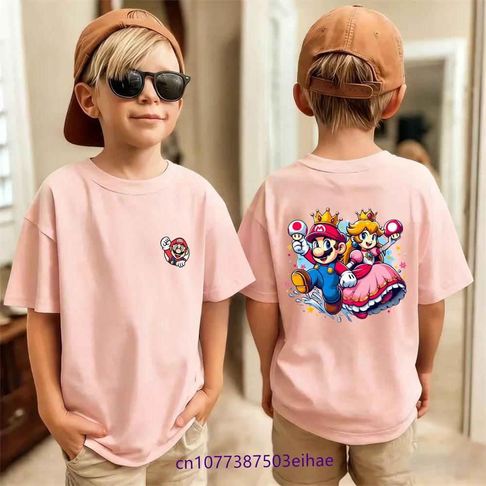 Stylish Super Game Printed Children TShirt Pure Casual Short Sleeve Tops Breathable Summer Outdoor Home Wear 314Y Kids