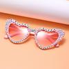 Bridal sunglasses BRIDE fashion rhinestone inlaid bride letters pearl peach heart bachelorette party sunglasses