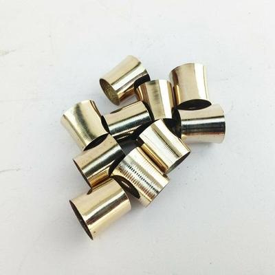 Лот из 10 комплектов цельных латунных наконечников, ошейников, кольцевых валов, трости-запасные части, аксессуары для деревянных палок-трости