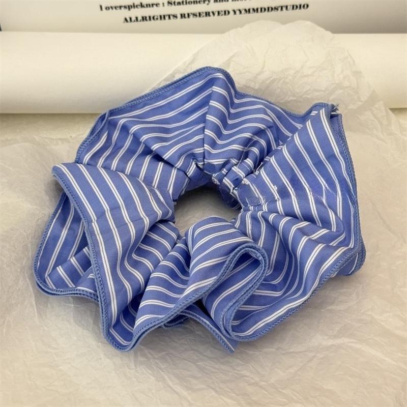 Ruffle High Elastic Hair Bands Girls French Vintage Elegant Hairbands Ribbon Hair Ties Women Girls Cute Hair Styling Accessories