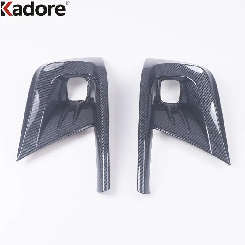 For Honda Civic 11th Sedan 2024 Carbon Fiber Car Front Fog Light Lamp Cover Trim Head Foglight Bezel Trims Accessories