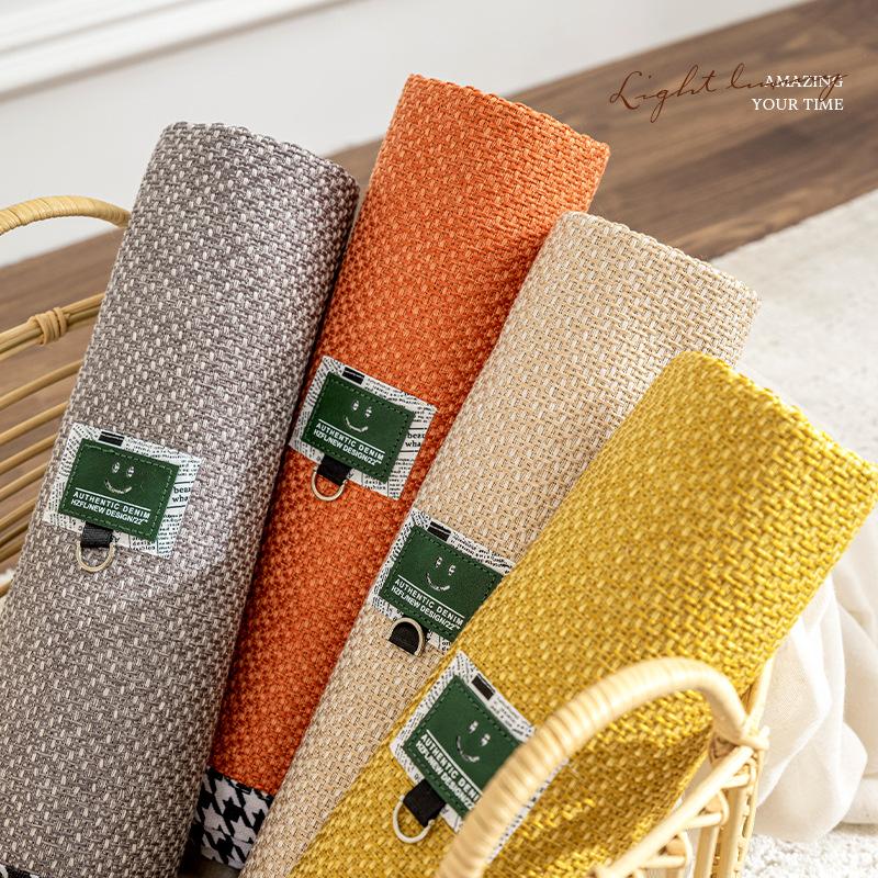 Хлопок и лен, четыре сезона, универсальные чехлы для диванов, однотонный декор, диванная подушка для гостиной, дома, нескользящая подушка для дивана, клетчатая подшивка