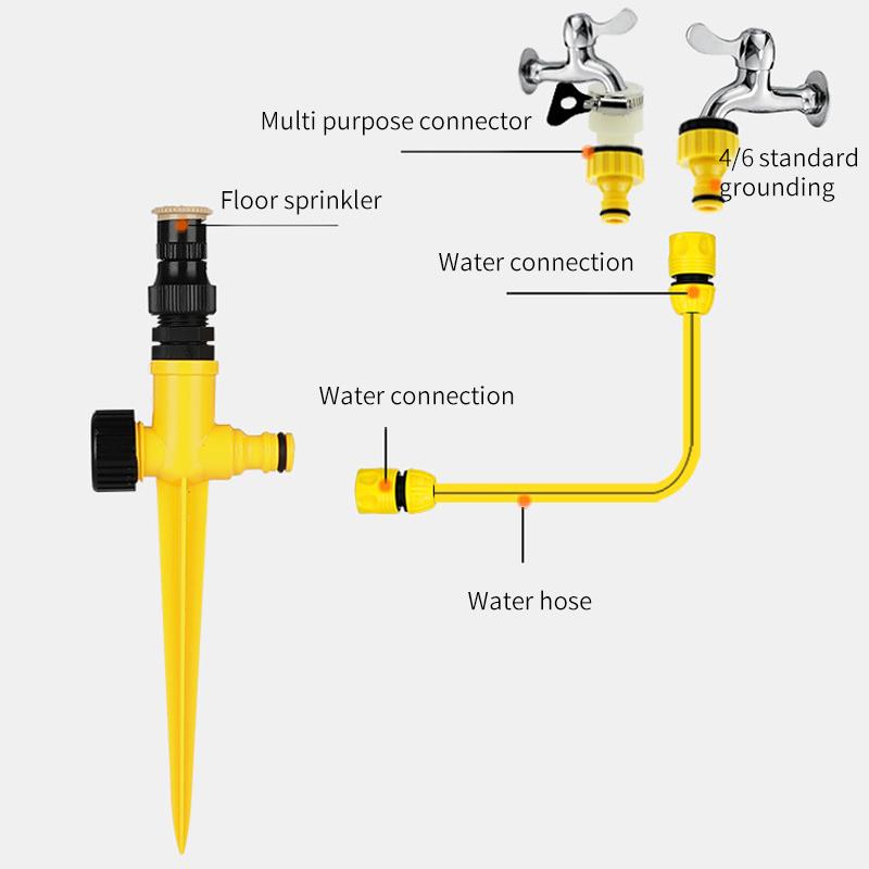 Серия садовых разбрызгивателей для огорода и огорода, регулируемые распылительные головки для сада, заглубленные в землю, набор для заземления