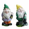 2PCS Multicolor Miniature Dwarfs Statue Fairy Garden Cartoon Gnomes Statuette  Universal
