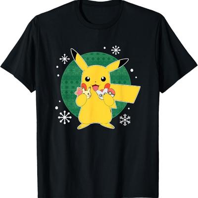 Pokémon - Официальная рождественская футболка дегустатора печенья с Пикачу