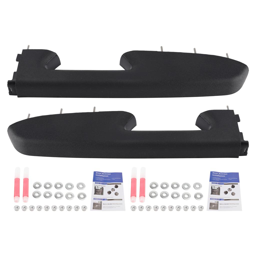 Front Armrest Repair Kit For Chevy Silverado 1500 2500HD 3500HD 2010-2014 Black