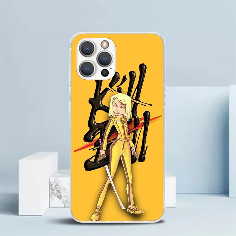 Мягкий чехол Kill Bill для iPhone 16 17 Air 15 14 Pro Max 16E Чехол для телефона 13 Mini 12 11 7 SE 8 С рисунком Подходящие чехлы 16 17 Air 15