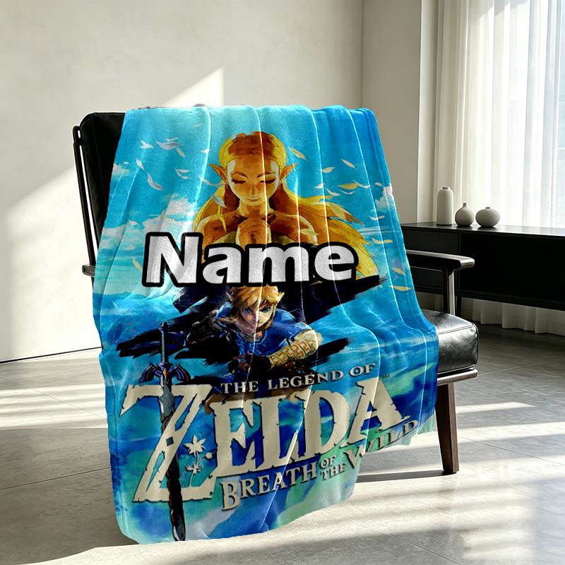 Custom Name Personalized Video games Print Blanket, Home Decor, Bedroom, Sofa, Camping, Couch, Gifts for Birthday Christmas