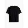 H M sliM FiT Fine KniT T sHirT Black