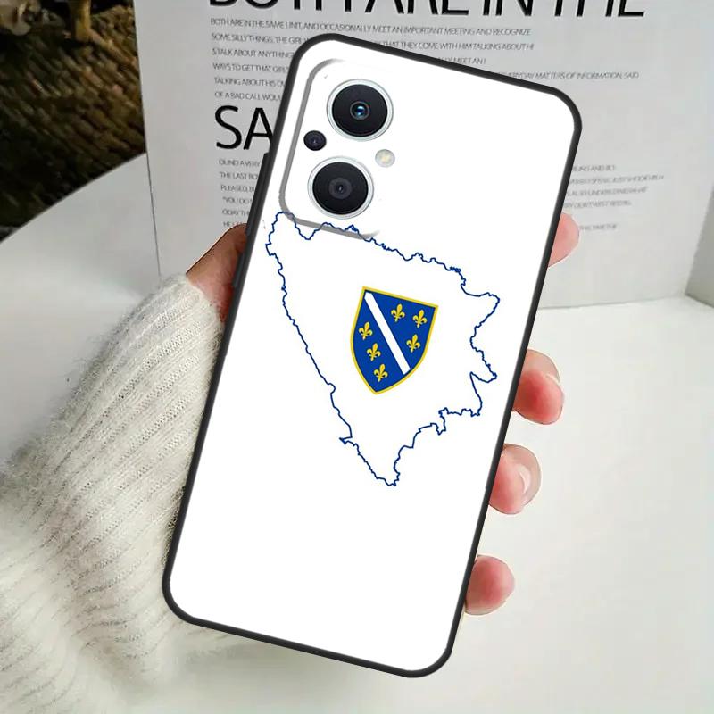 Чехол с флагом Боснии для OPPO Reno 8 7 6 5 4 Lite 8T 5Z 4Z 10 11F OPPO Find X5 X6 Pro X2 Neo X3 Lite
