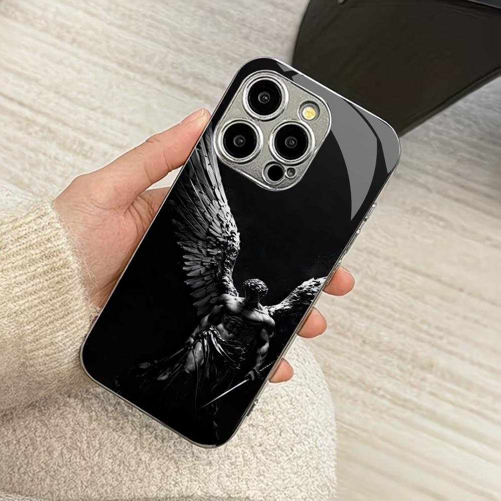 Изысканные чехлы для телефона в стиле Архангел carcasa Smartphone Чехол для телефона из стекла для iPhone 17 16 15 14 13 12 11pm Pro Plus fundas