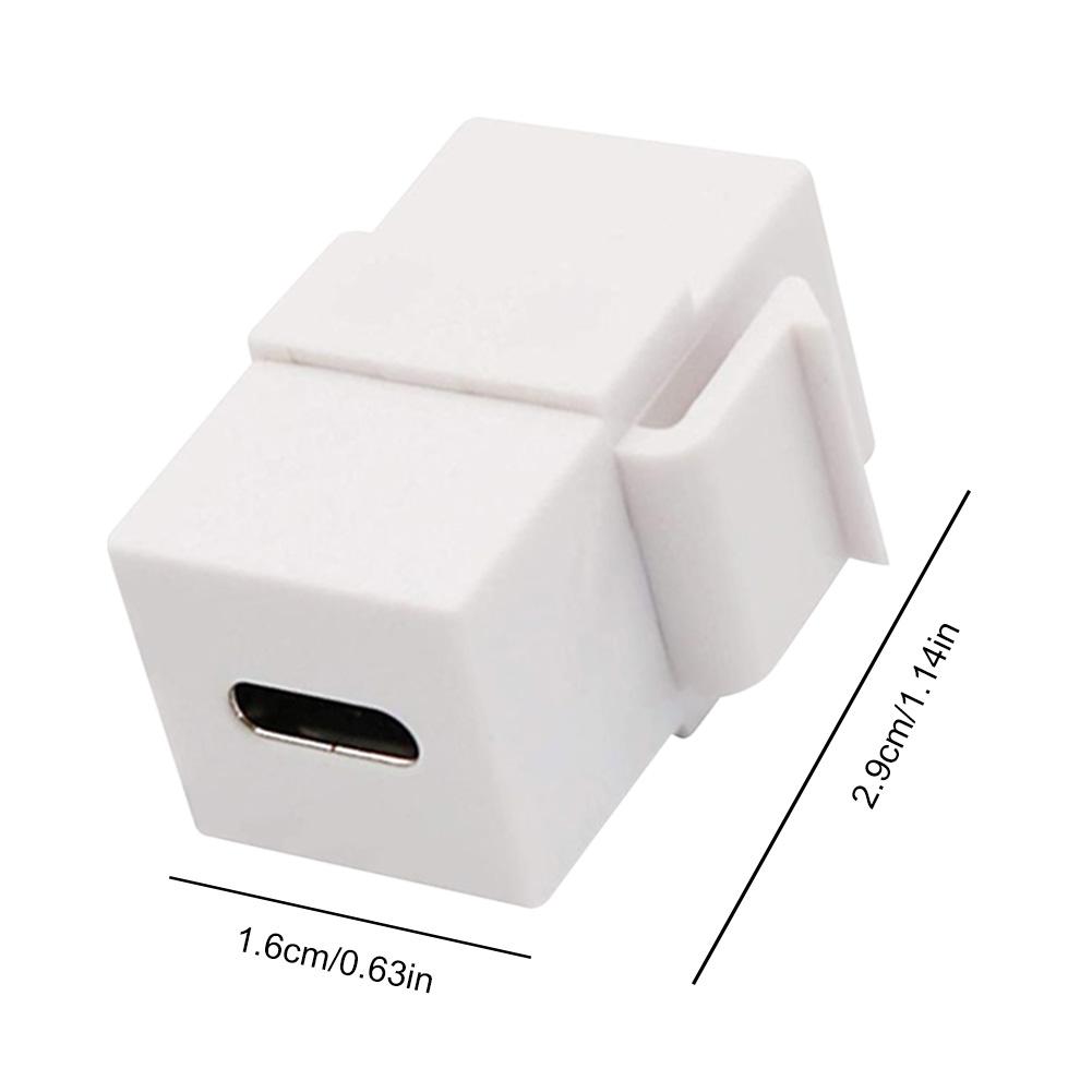 USB 3.1 Type C Keystone Jack Поддержка Зарядки Синхронизации Данных Вставка Keystone Plug and Play для Настенной Панели Панели Розеток