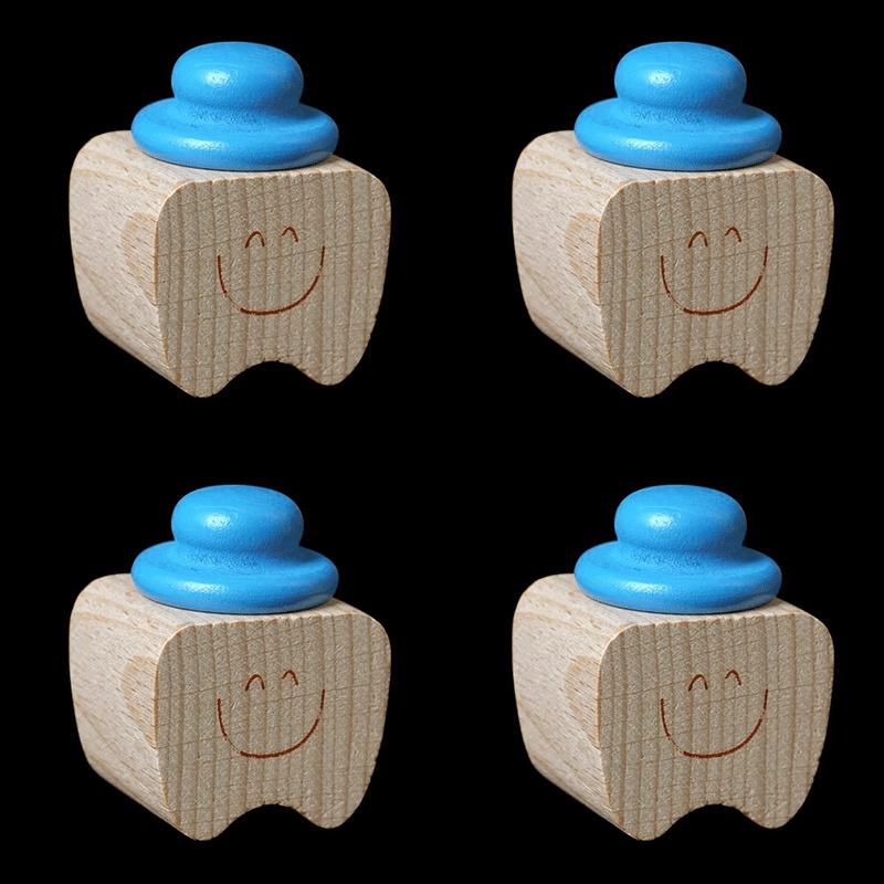 1/4pcs Mini Baby Teeth Storage Box Creative Wooden Kids Milk Teeth Organizer Box Child Tooth Keepsake Box Memory Souvenir Gifts