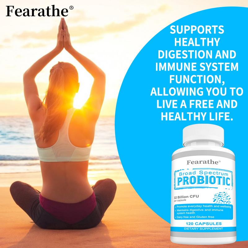Broad Spectrum Probiotic 32 Billion CFU Digestive Immune Health 120 Capsules