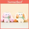 Очаровательный плюшевый брелок-зайчик, мягкие румяные ушки, милая игрушка-кролик, 11 см