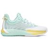 Anta Gh1 Low Hayward Nba Home Wear-Resistant Breathable Low-Top Basketball Shoes Men Sneaker White Green Yellow 112021103-6