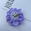 Korean Fabric Flower Pin Brooch 10cm Sweater Coat Pin New Multi Layered Camellia Brooch