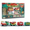 Christmas Electric Train Set for Children Electric Railway Train Set Battery Powered Santa Train Party Home Xmas Tree
