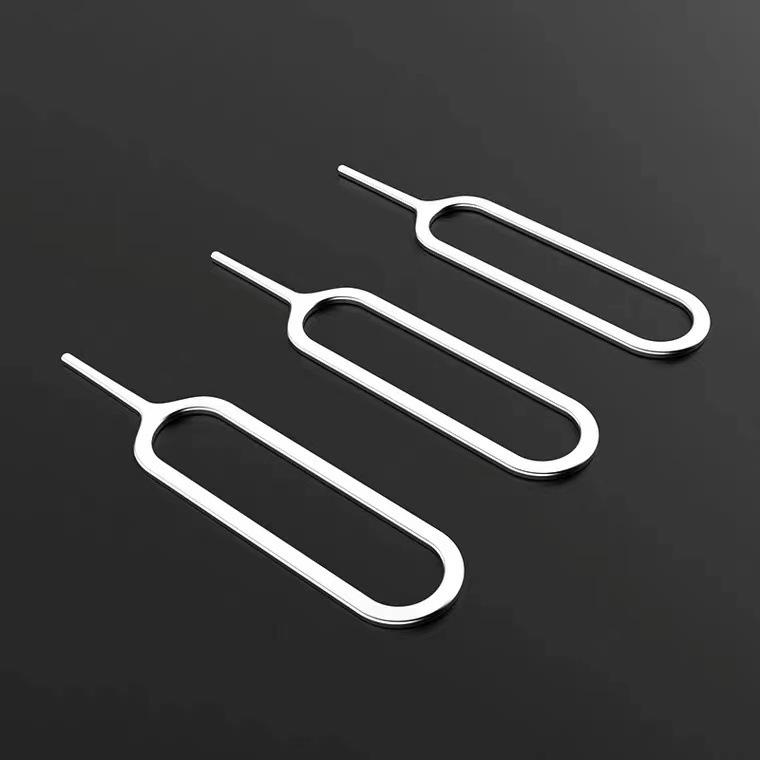 Прочный цельнометаллический инструмент для извлечения SIM-карты для Android и универсальных устройств, с брелоком в комплекте