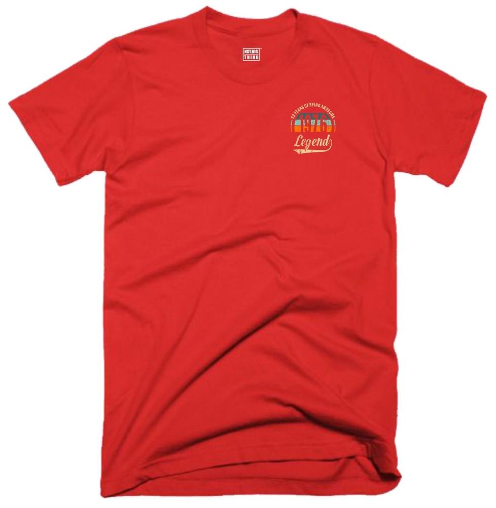 50th Birthday Legend T Shirt Pocket 50 Years Awesome Vintage 1976 Funny Gift Top